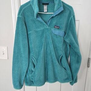Teal Fleece Pullover